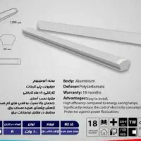 براکت لامپ مهتابی 100وات ایرانی گارانت18ماه ویمکس