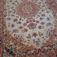 قالیچه  رنگ نارنجی  خوش رنگ  با نقش نگار  زیبا|فرش|گلبهار, |دیوار
