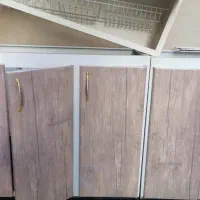 کابینت فلزی سالم هود و درب حمام همگی سالم|آب‌چکان و نظم‌دهنده ظروف|نهاوند, |دیوار