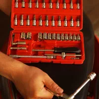 آچار بکس 46 عددی (آکبند شرکتی) جعبه ابزار حرفه ای|ابزارآلات|اصفهان, جلفا|دیوار