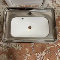 ۲ عدد کاسه روشویی و ۱ عدد کابینت|لوازم سرویس بهداشتی|چالوس, |دیوار