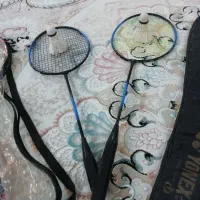 راکد بدمینتون یک جفت همراه دوتا توپه پر دار|ورزشهای توپی|اهواز, کوروش|دیوار