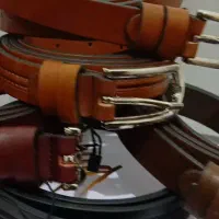 کمربند زنانه و مردانه چرم طبیعی گاوی