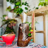 چراغ چوبی کد ۱|چراغ خواب و آباژور|تهران, نیروی هوایی (پیروزی)|دیوار
