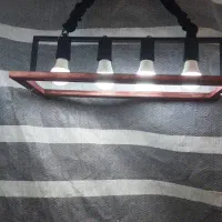 لوستر چوب فلز کلاسیک|لوستر و چراغ آویز|گلپایگان, |دیوار