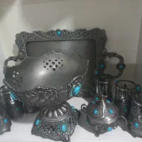 ظروف سیلور پیوتر سس خوری فرانسهو سرویس بلور تیارا|ظروف سرو و پذیرایی|تهران, مینابی|دیوار