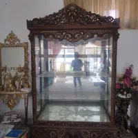 ویترین سلطنتی چوب گردو|بوفه، ویترین، کنسول|مبارکه, |دیوار