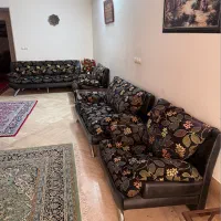 مبلمان ۸ نفره پایه استیل با میز بسیار شیک|مبلمان خانگی و میز عسلی|قم, شهرک قدس|دیوار