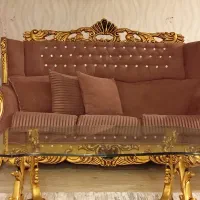 مبل راحتی استیل همراه شزلون و ناهار خوری|مبلمان خانگی و میز عسلی|ری, اقدسیه|دیوار