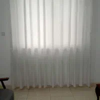 پرده پتینه شاین دار کاملا نو  میله پرده و تجهیزات