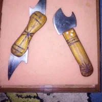 دو عدد چاقوی کلکسیونی قدیمی دست ساز