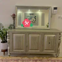 میز کنسول و تلوزیون تمام چوب راش مبلمان دقت