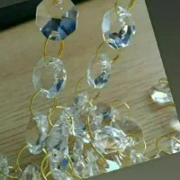 کریستال لوستر .دونه .ریسه .حلقه .گوی آویز