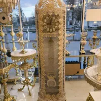 ساعت ایستاده برنزی کنارسالنی طرح برنجی