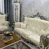 مبل ۷نفره کلاسیک با میز و عسلی و نهارخوری ۶ نفره