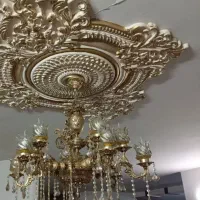 لوستر برنزه ۴شاخه دوبل