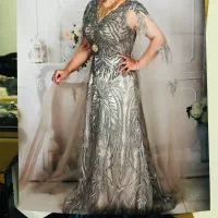 لباس مجلسی (ترک )سنگ دوزی شده کار دست