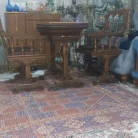 میز،صندلی شطرنج چوب گرجستان