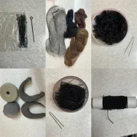 تعدادی وسایل کاشت ناخن و شینیون مو