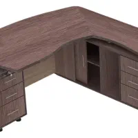 میز اداری و مدیریتی تمام ام دی اف طرح ال