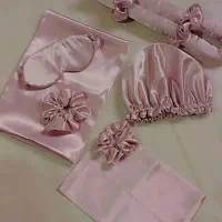 روبالشتی کلاه خواب کرلی اسکرانچی پک خواب ساتن