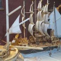 کشتی های  چوب ساخت|مجسمه، تندیس، ماکت|اراک, |دیوار