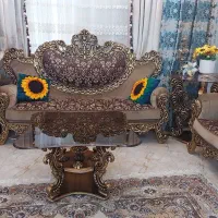 مبل استیل ۷ نفره به همراه میز نهار خوری ۶ نفره