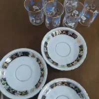 گلدان استکان  نعلبکی قدیمی|صنایع دستی و سایر لوازم تزئینی|قم, نوقطار|دیوار