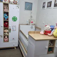 تخت خواب کودک و نوجوان moon star چندمنظوره شرکتی|تخت و سرویس خواب|قم, عمار یاسر|دیوار