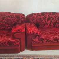 مبل ۳ نفره مخملی|مبلمان خانگی و میز عسلی|رشت, عینک|دیوار