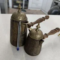 قهوه جوش برنجی دسته چوبی|سماور، چای‌ساز، قهوه‌ساز|تهران, اتابک|دیوار