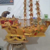 کشتی چوبی|مجسمه، تندیس، ماکت|قم, شهید صیاد شیرازی|دیوار