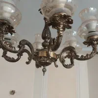 با سلام ۴ عدد لوستر استیل برنز