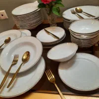 سرویس چینی ۳۰ نفره مقصود نو مناسب جهاز