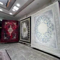 زمینه نقره ایی(/ خلوت و شلوغ، فرش ماشینی