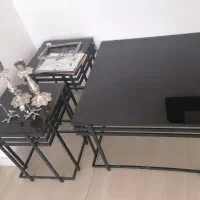 میز جلو مبلی فلزی - 2 عدد عسلی
