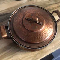 ماهیتابه مسی قدمت دار|ظروف پختوپز|طالقان, |دیوار