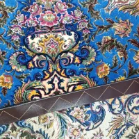 قالیچه طرح سالاری سورمه ای چله ابریشم ۵۵رج|فرش|کرج, اسدآباد|دیوار