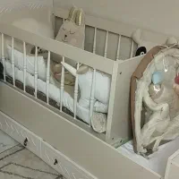 سرویس تخت خواب دومنظوره وکمد نوزاد