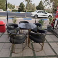 فروش میز و صندلی کافه رستوران پایه استیل