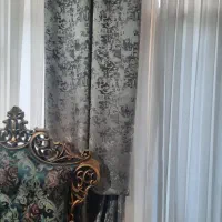 پرده پذیرایی نو نو و بسیار تمیز|پرده، رانر، رومیزی|قرچک, شهرک طلائیه|دیوار