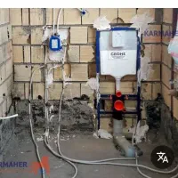 تاسیسات لوله کشی آب فاضلاب  کلی جزعی  سراسر شهر