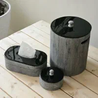 ست سطل اشغال و جادستمالی و قندان رزینی