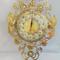ساعت دیواری برنجی عطائی برنز|ساعت دیواری و تزئینی|نیشابور, محله میدان باغات|دیوار