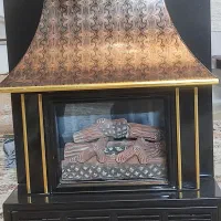 بخاری شومینه دوشعله چدنی اصل گلکاران اصفهان|بخاری، هیتر، شومینه|جهرم, |دیوار