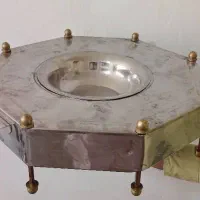 منقل استیل پایه برنجی