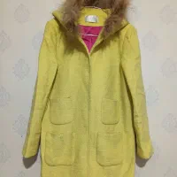 کت آستردار لیمویی گرم سایز ۳۸ ۴۰