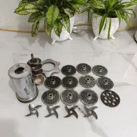 تیغ و پنجره چرخ گوشت صنعتی و چرخ گاری جابجایی راحت