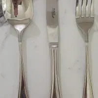 ست ۱۸ پارچه قاشق چنگال چاقو استیل برند ناب