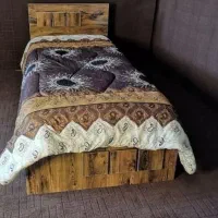تخت پارچه ای با کفی با تاج ضخیم|تخت و سرویس خواب|یزد, |دیوار